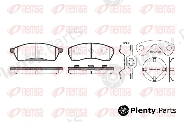 Kawe 048800 — Brake Pad Set, disc brake