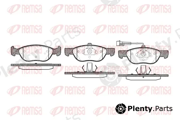 Kawe 058711 — Brake Pad Set, disc brake