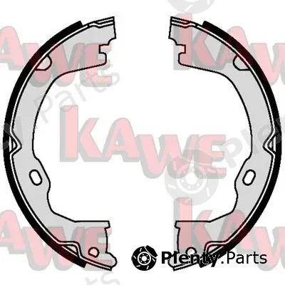 Kawe 09550 — Brake Shoe Set, parking brake