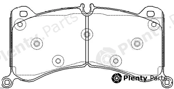 Kawe 191600 — Brake Pad Set, disc brake