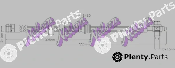 Kawe H4846Q — Brake Hose