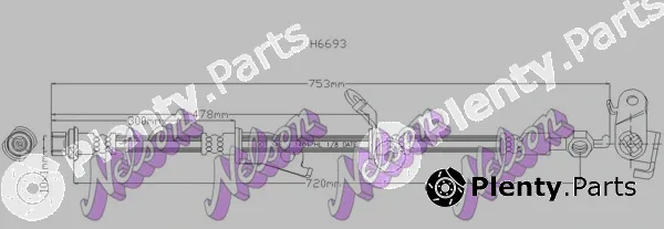 Kawe H6693 — Brake Hose