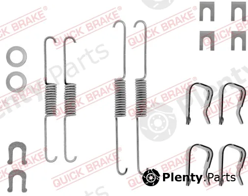 Kawe 105-0557 — Accessory Kit, brake shoes
