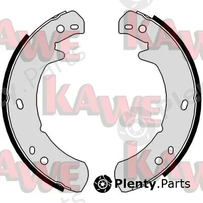 Kawe 01029 — Brake Shoe Set, parking brake