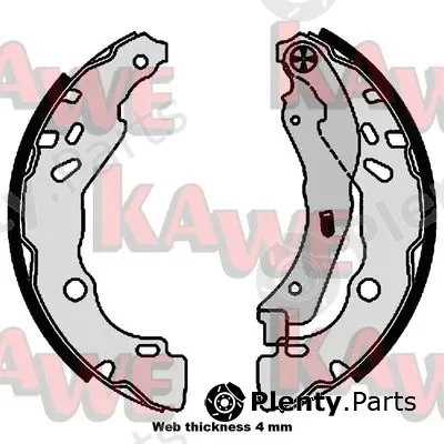 Kawe 01111 — Brake Shoe Set