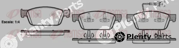 Kawe 144001 — Brake Pad Set, disc brake