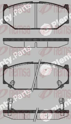 Kawe 138112 — Brake Pad Set, disc brake
