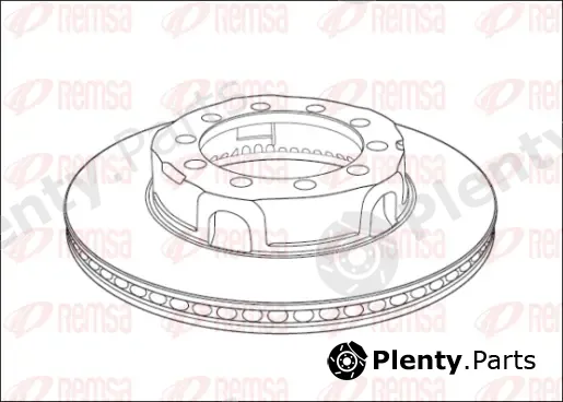 Kawe NCA1017.20 — Brake Disc HEAVY DUTY