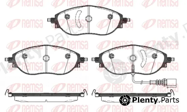 Kawe 147001 — Brake Pad Set, disc brake