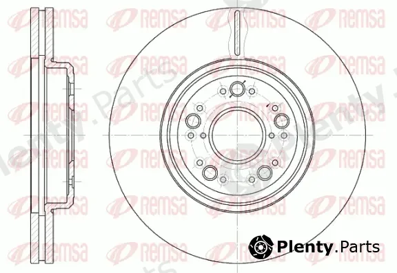 Kawe 6125210 — Brake Disc