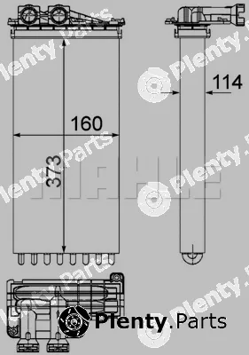 Mahle AH196000P — Heat Exchanger, interior heating BEHR *** PREMIUM LINE ***