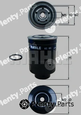 Mahle KC83D — Fuel Filter