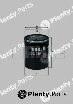 Mahle OC986 — Oil Filter