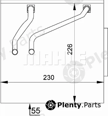 Mahle AE49000P — Evaporator, air conditioning BEHR *** PREMIUM LINE ***