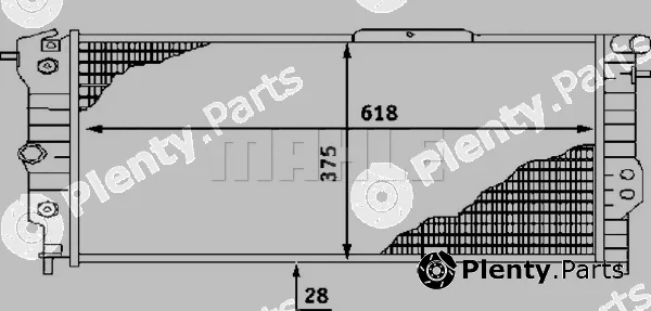 Mahle CR440000S — Radiator, engine cooling BEHR