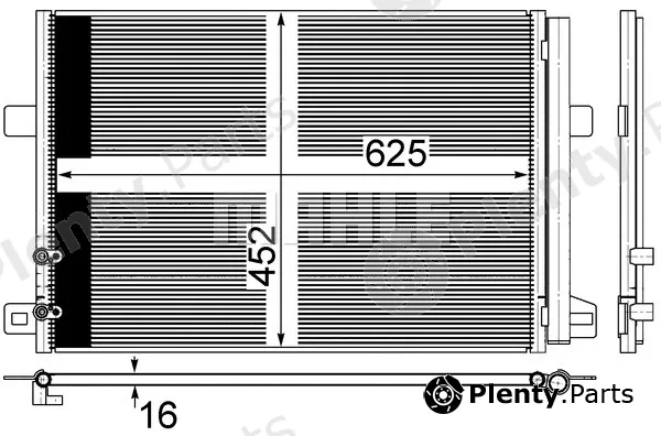 Mahle AC885000S — Condenser, air conditioning BEHR
