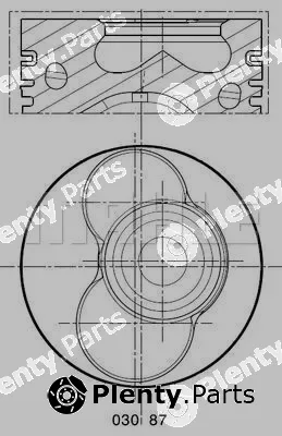 Mahle 0308700 — Piston