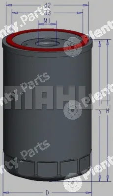 Mahle OC895 — Oil Filter