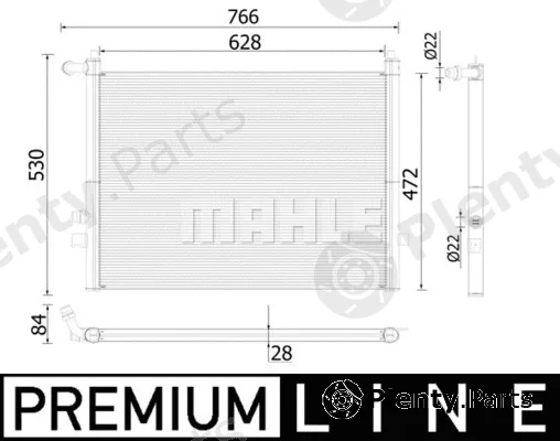 Mahle CR936000P — Radiator, engine cooling BEHR *** PREMIUM LINE ***