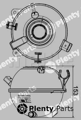 Mahle CRT19000S — Expansion Tank, coolant BEHR
