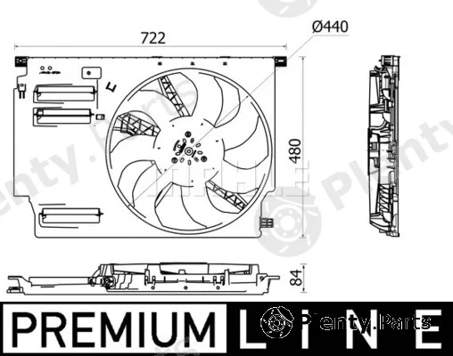 Mahle CFF532000P — Fan, engine cooling BEHR *** PREMIUM LINE ***