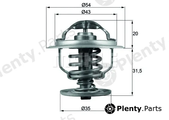 Mahle TX10987D — Thermostat, coolant BEHR