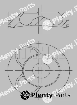 Mahle 0010100 — Piston