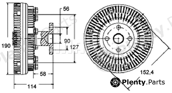 Mahle CFC140000P — Clutch, radiator fan BEHR *** PREMIUM LINE ***