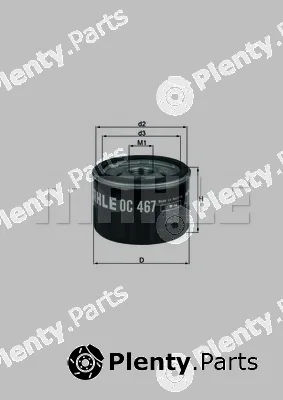 Mahle OC467 — Oil Filter