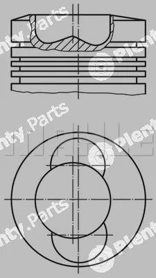 Mahle 0993600 — Piston