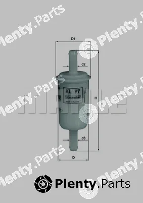 Mahle KL97 — Fuel Filter