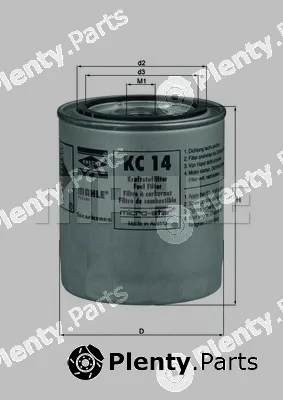 Mahle KC14 — Fuel Filter