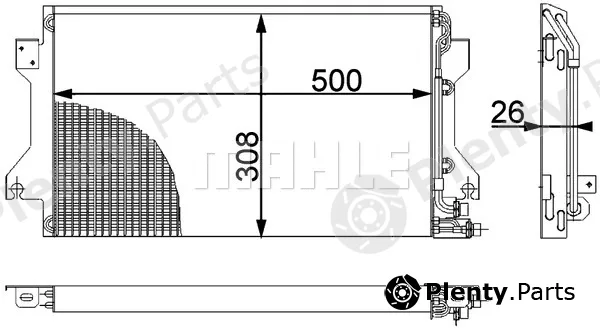 Mahle AC239000P — Condenser, air conditioning BEHR *** PREMIUM LINE ***