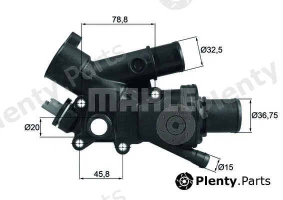 Mahle TH4383 — Thermostat, coolant BEHR