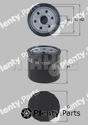 Mahle OC1253 — Oil Filter