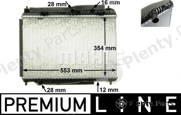 Mahle CR87000P — Radiator, engine cooling BEHR *** PREMIUM LINE ***