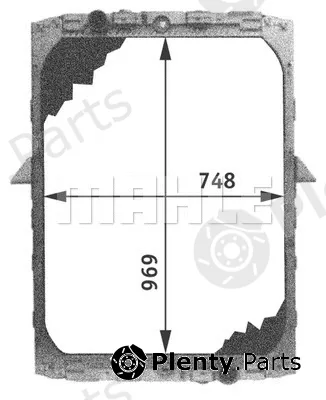 Mahle CR688000P — Radiator, engine cooling BEHR *** PREMIUM LINE ***