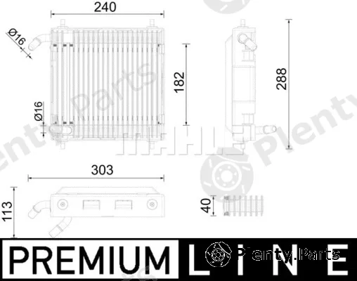 Mahle CLC291000P — Oil Cooler, engine oil BEHR *** PREMIUM LINE ***