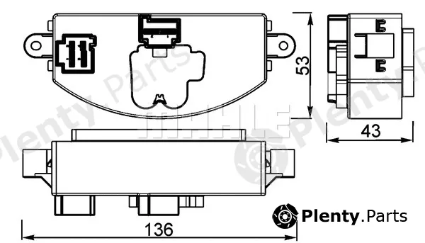 Mahle ABR106000P — Regulator, interior blower BEHR *** PREMIUM LINE ***