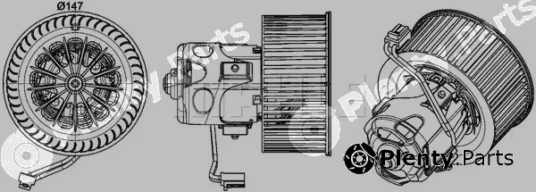 Mahle AB151000P — Interior Blower BEHR *** PREMIUM LINE ***