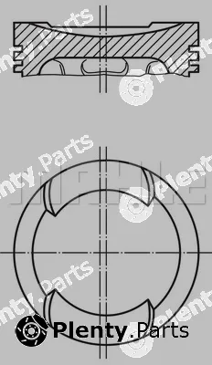 Mahle 0346500 — Piston