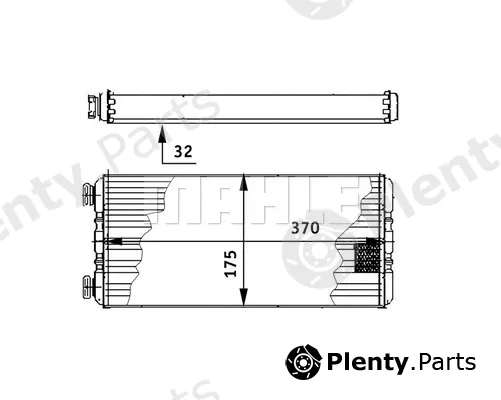 Mahle AH131000P — Heat Exchanger, interior heating BEHR *** PREMIUM LINE ***