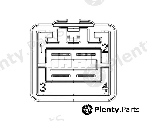 Mahle ABR104000P — Resistor, interior blower BEHR *** PREMIUM LINE ***