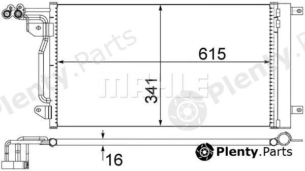 Mahle AC566000S — Condenser, air conditioning BEHR