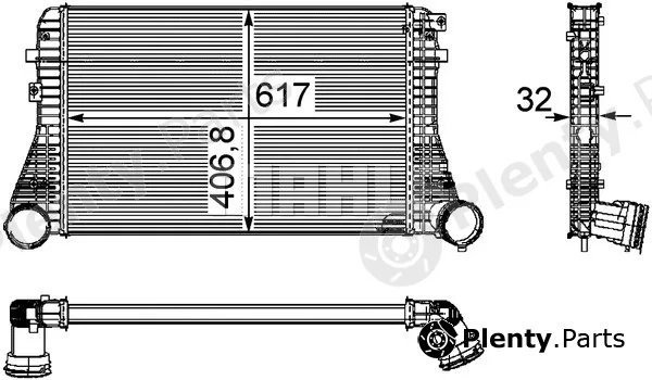 Mahle CI161000P — Charge Air Cooler BEHR *** PREMIUM LINE ***
