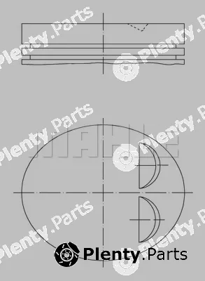 Mahle 0118400 — Piston