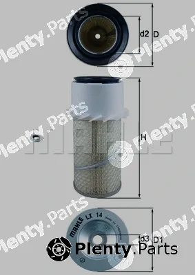 Mahle LX14 — Air Filter