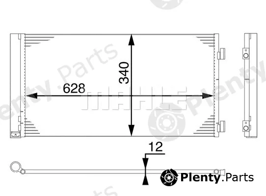 Mahle AC751000S — Condenser, air conditioning BEHR