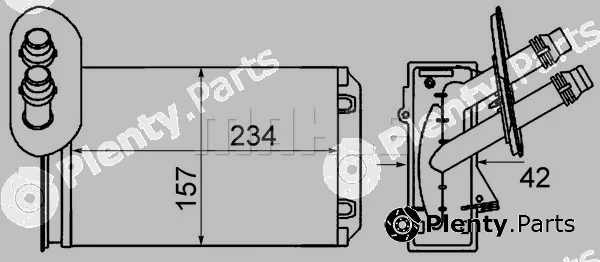 Mahle AH20000S — Heat Exchanger, interior heating BEHR