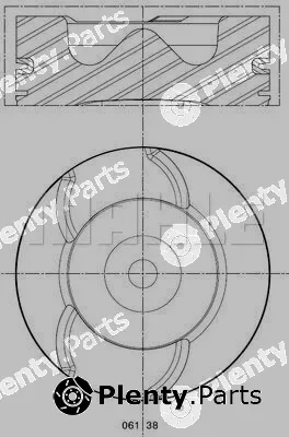 Mahle 0613800 — Piston